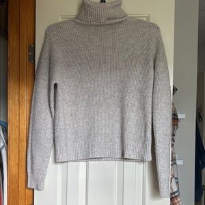 Cozy Gray Turtleneck Sweater
